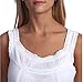 Handmade Embroidered Eyelet Sleeveless Lady Nightgown, 100% Cotton, 5 Sizes
