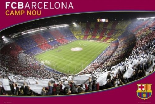 1art1 51535 Fu&szlig;ball - F.C. Barcelona, Camp Nou, Stadion Poster 91 x 61 cm
