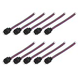 10 pcs 10cm 4ピン マレ RGBコネクタ線ケーブル 3528 5050 SMD LEDストリップライト用