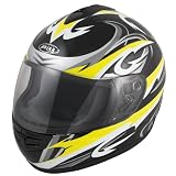 Akira RO 2015 Casque intégral Osaka taille XXL (Noir/jaune)