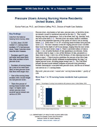 Pressure Ulcers Among Nursing Home Residents: United States, 2004 Pressure Ulcers Among Nursing Home Residents: United States, 2004