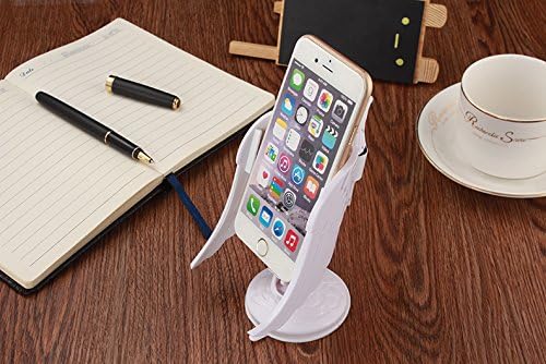eimolife®Cell Phone Car Holder Car Mount Holder for Iphone 6s 5s 5c, Samsung Galaxy S6 Edge Plus S6 S5 S4, HTC and Other Smart Phones (White)