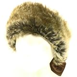 2 in 1 Faux Fur Headwrap & Neck Warmer Wrap Scarf Natural