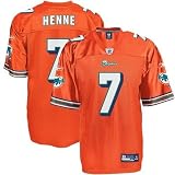 Reebok Chad Henne Miami Dolphins Replica Jersey - Orange Alternate (X-Large)