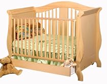 Stork Craft Aspen Stages Crib With Drawer in Natural