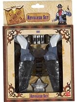 Wild West Revolver Set - Fancy Dress Costume Accessories for Wild West Parties