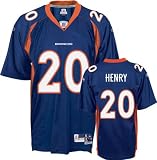 Travis Henry Denver Broncos Navy Premier NFL Jersey
