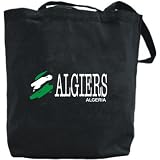 Canvas Tote Bag Black " Brush Algiers " Algeria Capital