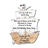 Pirate Ship Die Cut Invitations