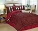 12 Piece King Autumn Blossom Bedding Bed in a Bag Set
