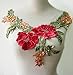 Multicolor Lace Floral Collar Neckline Venise Applique Embroidery Sewing on Patches Scrapbooking Embossed T444