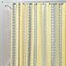 InterDesign Moxi Fabric Shower Curtain, Yellow and Gray, 72-Inch by 72-Inch