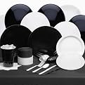 Black and White Party Kit for 24 Guests
