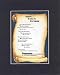 Touching and Heartfelt Poem for Graduation - Graduation - An Ending With a New Beginning Poem on 11 x 14 inches Double Beveled Matting