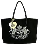 Juicy Couture Velour Crest Small Pammy Tote Black