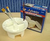 Plastic Brush Basin with Lid (Brushes Sold Separately)