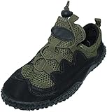 Men's Laced Water Shoes - Aqua Socks for Pool, Beach, Lake, Yoga, Exercise with Drawsting Closure - Available in 3 Colors