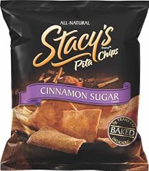 Stacy's Pita Chips, Cinnamon Sugar, 1.5-Ounce Bags (Pack of 24)