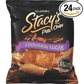 Stacy's Pita Chips, Cinnamon Sugar, 1.5-Ounce Bag (Pack of 24)