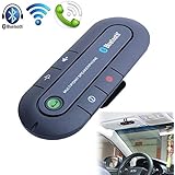 Signstek Portable Multipoint Wireless Hands-Free Bluetooth Sun Visor In-Car Speakerphone Car Kit*Black*