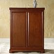 Crosley Furniture Alexandria Expandable Bar Cabinet in Classic Cherry Finish