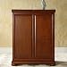Crosley Furniture Alexandria Expandable Bar Cabinet in Classic Cherry Finish