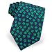 Shamrock Clovers by Museum Artifacts navy blue silk ties