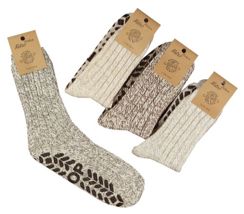 3 Paar ABS Stopper-Norweger-Socken