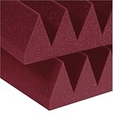 Auralex 4SF24BUR 4 Studiofoam Wedge Panels in Burgundy 6-2'x4'x4 panels