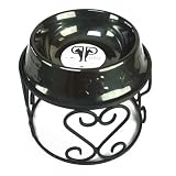 Platinum Pets SDS64BCH Single Diner Stand, 64-Ounce, Black Chrome