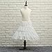 MicBridal® Kid Girls' Petticoat Flower Girl's Crinoline UnderSkirt (One Size, White)
