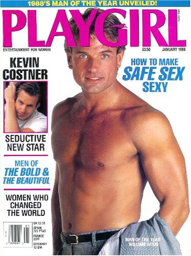 Playgirl Magazine: January 1988 -- Man of the Year, Kevin Costner, Nicolas Cage
