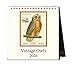 Cavallini Papers & Co CAL16-10 2016 Vintage Owls Desk Calendar