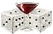 Fully Iced Out Wine Glass and Dice Silver Belt Buckle One Size