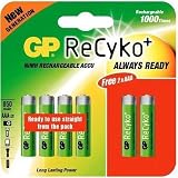 GP Recyko 850mAh AAA 1.2v 4+2 (6) NiMh Rechargeable Accu Always Ready, New Ge...