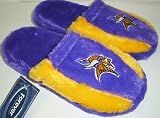 519zLOOLu7L. SL160  Minnesota Vikings NFL Plush Slide Slippers
