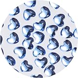 アクリルネイルストーン＜ハート-ラウンド＞2.5mmLTサファイア(約100粒)