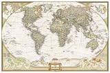 World Executive Poster Sized Wall Map (laminated)