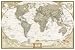World Executive Poster Sized Wall Map (laminated)