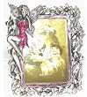 Fairy with Pink Dress - Pewter Picture Frame