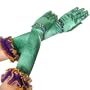 Velvet Mardi Gras Gloves Adult (One Size)