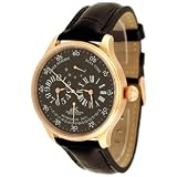 Adee Kaye Mens Dual Time Retrograde Automatic Watch with Power Reserve Indicator Model AK-5003-MRG1 by Adee Kaye