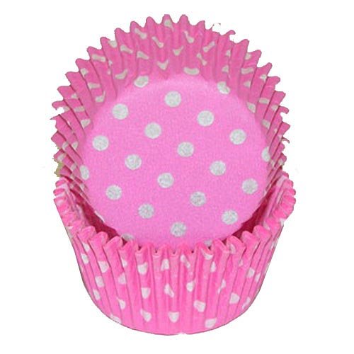 Pink/White Polka Dot Cupcake Liners