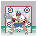 Garage Door Sports Single Door Lacrosse Target