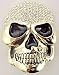 Gold Rhinestone Skull Belt Buckle Jim Jones Hiphop