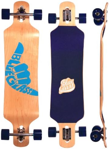 New Blueglass Hangloose 10x40" Drop Through Drop Down Longboard Complete