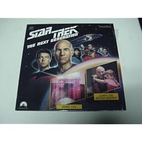 Star Trek The Next Generation Laserdisc Episodes 17 &18 Home Soil & When the Bough Breaks, with Patrick Steward, Jonathan Frakes, Levar Burton, Michael Dorn, Brent Spiner.