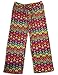 Bee Posh - Girls Eistein Hearts Cozy Fleece Pajama Pant, Brown, Multi 25518