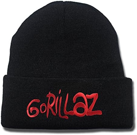 HAIHONG Gorillaz Band Logo Beanie Fashion Unisex Embroidery Beanies Skullies Knitted Hats Skull Caps