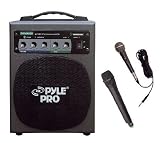 Pyle PWM-A600 100-WATT Battery Powered PA System with Wireless Mic
